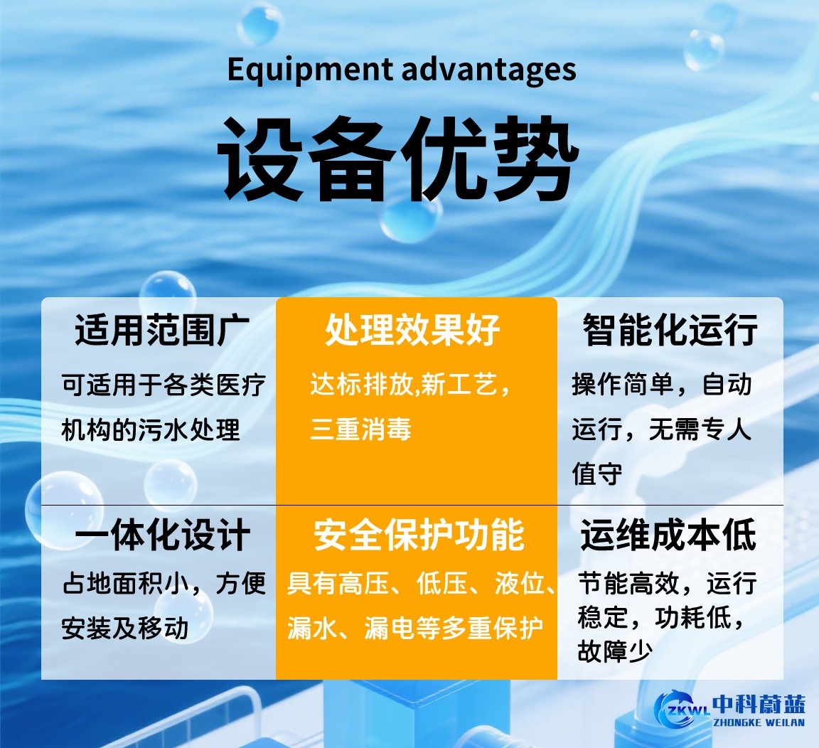 专科疾病防治站医疗污水处理设备优势